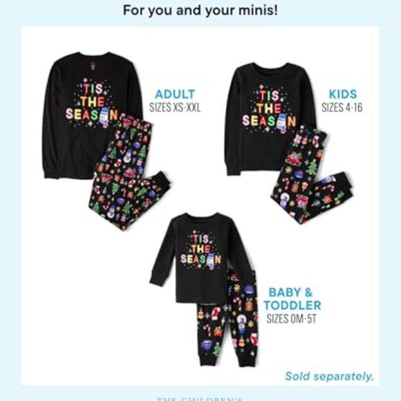 Unisex Baby Christmas Pajamas Cotton Jersey Glow-in-the-Dark Holiday Sleepwear - Picture 4 of 4